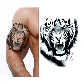 Наклейка для татуировки Irezumi, копия татуировки, хна, демон, дракон, тигр, карп, Будда, 1 шт., Soho1