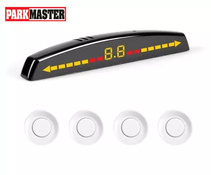 Парктроник ParkMaster 4-ZJ-51 White (+ Салфетки из микрофибры в подарок)