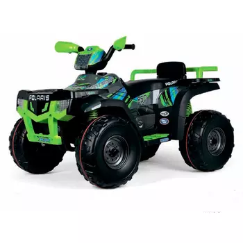 Peg-Perego Квадроцикл Polaris Sportsman 850 Lime (+ Защитный чехол СМЕШАРИКИ в подарок!)