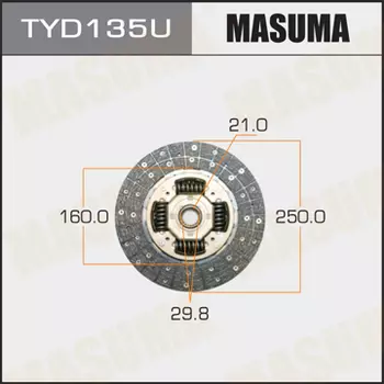 Диск сцепления MASUMA TYD135U