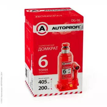 Домкрат гидравлический AUTOPROFI DG-06 6 т 305 мм 200 мм