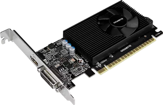Видеокарта 2 Гб Gigabyte NVIDIA GeForce GT 730 (GV-N730D5-2GL)