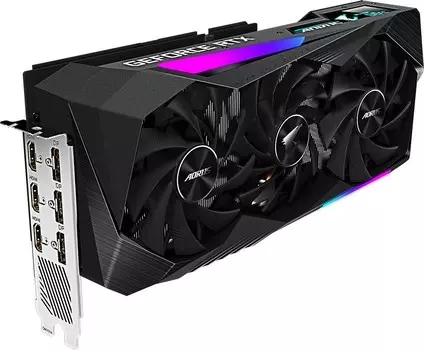 Видеокарта 8 Гб Gigabyte GeForce RTX 3070 AORUS MASTER 8G 2.0 LHR (GV-N3070AORUS M-8GD 2.0)