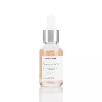 TNL Professional, Сухое масло для кутикулы Diamond Oil с шиммером - персик, 15 мл