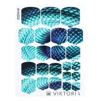 VIKTORIA, Плёнка для дизайна ногтей, №003