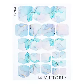 VIKTORIA, Плёнка для дизайна ногтей, №011