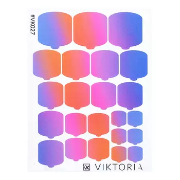 VIKTORIA, Плёнка для дизайна ногтей, №027