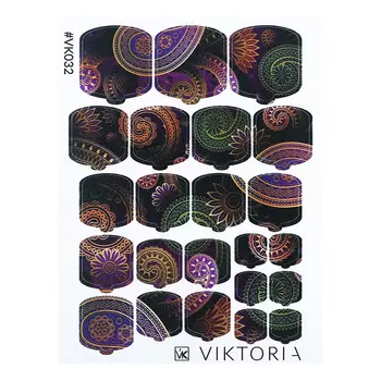 VIKTORIA, Плёнка для дизайна ногтей, №032
