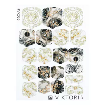 VIKTORIA, Плёнка для дизайна ногтей, №035