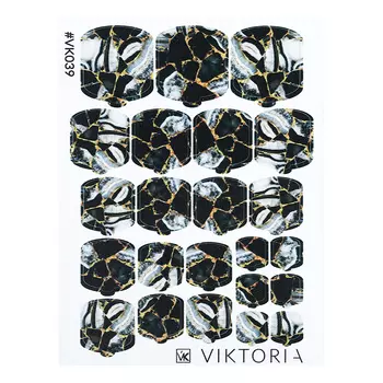 VIKTORIA, Плёнка для дизайна ногтей, №039