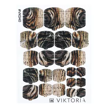 VIKTORIA, Плёнка для дизайна ногтей, №040