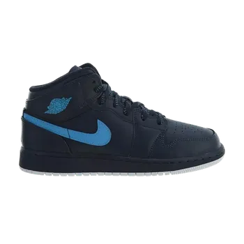 Кроссовки Air Jordan 1 Mid BG 'Obsidian', синий