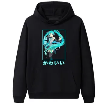 Hatsune Miku Hatsune Miku Mar Ainime Amazon Свитер с капюшоном для пары S