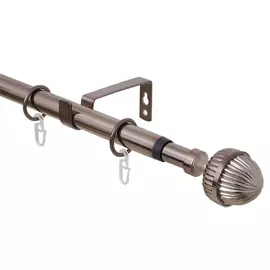 Карниз одинарный Телескоп 16/19мм 160/300 с мет.кольцами 370.688