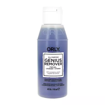 Жидкость для снятия лака, геля и блесток ORLY GENIUS REMOVER универсальная 118 мл