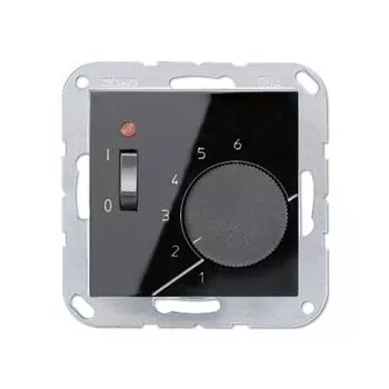 TRSL231SW SL 500 Черный Термостат комнатный, 10(4)А Jung