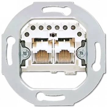 UAE2x8UPO Розетка телефонная (IAE/UAE) 2?8 полюсов, для двух параллельных терминалов Jung