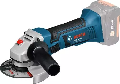 Углошлифовальная машина Bosch GWS 18-125 V-LI 18Вт 10000об/мин рез.шпин.:M14 d=125мм
