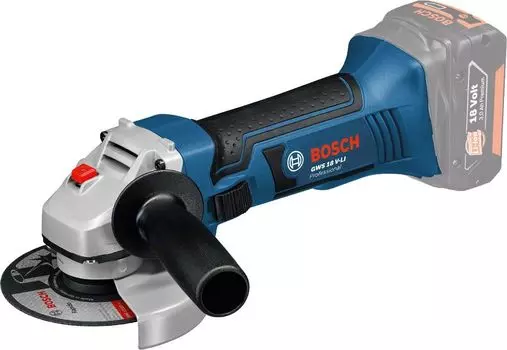 Углошлифовальная машина Bosch GWS 18 V-LI 18Вт 10000об/мин рез.шпин.:M14 d=115мм