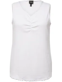 Футболка Ulla Popken Strick Top, цвет schneewei