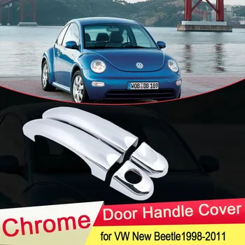 Для Volkswagen VW New Beetle 1998 ~ 2011 хромированная дверная ручка, накладка, набор для автомобиля, аксессуары 1999 2000 2001 2002 2005