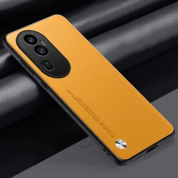 Силиконовый защитный чехол для телефона OPPO Reno 10 Pro Reno10 10Pro Роскошный чехол из искусственной кожи для OPPO Reno 10 Pro Plus 5G Cover Coque Reno 10 5G чёрный