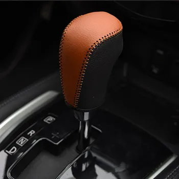 Кожаный чехол для ручки переключения передач Color My Life для Nissan Qashqai J11 Dualis 2 J10 Xtrail X-Trail T32 Murano, головка переключения передач чёрный