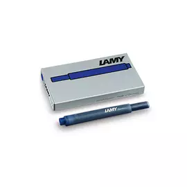 Набор картриджей для перьевых ручек LAMY T10 5 шт, Сине-черный