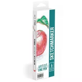 Набор капиллярных ручек SKETCHMARKER Artist fine pen Basic 3 6цв