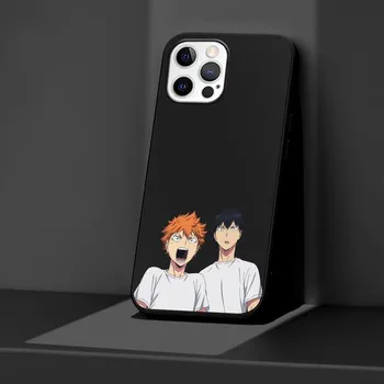 Чехол для телефона Apple Iphone 14 11 13 Pro Max 12 Mini Xr 7 8 + Se 2020 Xs 6 6s Plus 5 5S, черный чехол аниме Haikyuu, силиконовый чехол iPhone 14 Pro
