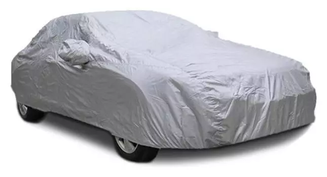 Тент автомобильный Cartage, водонепроницаемый, полиэстер, "M", 430 х 165 х 120 см