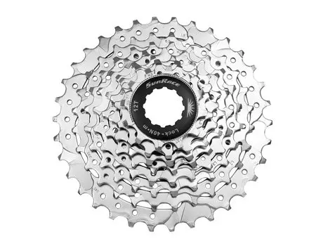 Кассета велосипедная SUNRACE CSM66.8AV0.NS1.BX M66, 8 скоростей, 11-34T, серебро никель, 06-201106