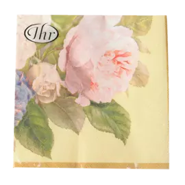 Салфетки бумажные «IHR Fairy Rose», кремовые, 33 х 33 см, 20 шт в упаковке