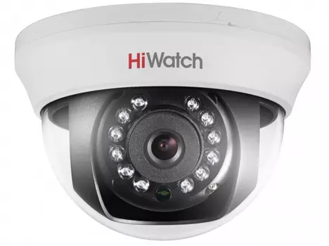 Камера видеонаблюдения Hikvision HiWatch DS-T201 6-6мм HD-TVI цветная корп.:белый