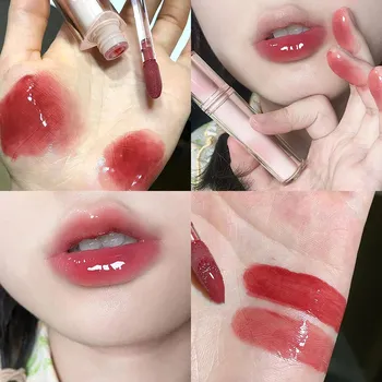 CAPPUVINI Crystal Mirror Lip Gloss Nude Lip Tint Стойкая губная помада