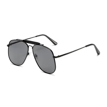 Pilot Black Sunglasses Women Vintage New Fashion Luxury Brand Decor Shades Oversize Trendy Metal Beach Sun Glasses