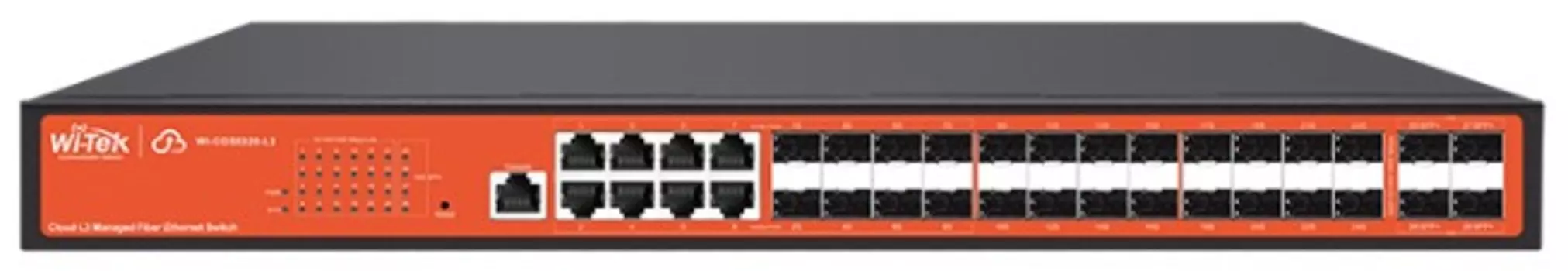 Коммутатор управляемый Wi-Tek WI-CGS5328-L3 4SFP+ 10G, 8GEcombo, 16SFP, Cloud