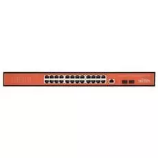 Коммутатор управляемый Wi-Tek WI-MS326GF L2, 24*1000Base-T + 2*SFP, управление WEB/CLI/SNMP/RMON, VLAN, QoS, IGMP Snooping, STP/RSTP/MSTP, ACL, Securi