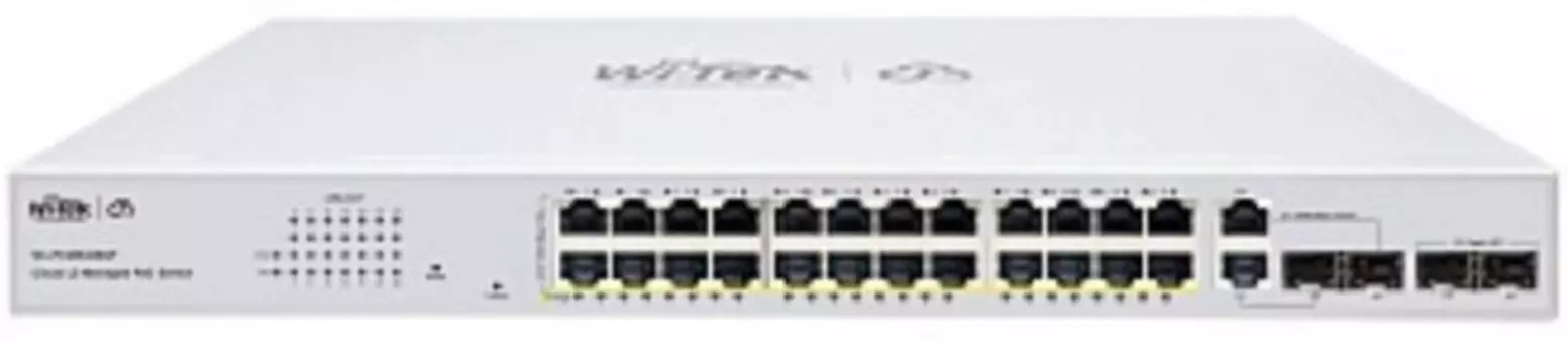 Коммутатор управляемый Wi-Tek WI-PCMS328GF v2 L2 PoE бюджет 400Вт, порты 24GE PoE, 2comboSFP, 2SFP, Cloud, v2