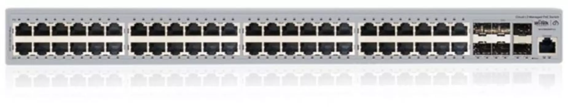 Коммутатор управляемый Wi-Tek WI-PCMS554FP-L3 PoE бюджет 800Вт, 48GE PoE, 6SFP+10G, Cloud
