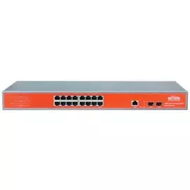 Коммутатор управляемый Wi-Tek WI-PMS318GFR 16*PoE 1000Base-T, 2*SFP, для подключения WiFi точки доступа, WEB/CLI/SNMP/RMON, L2 - VLAN, QoS, IGMP Snoop