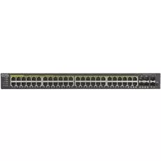 Коммутатор управляемый ZYXEL GS192048HPV2-EU0101F интеллектуальный High Power PoE Gigabit Ethernet с 48 разъемами RJ-45 из которых 4 совмещены с SFP-с