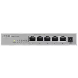 Коммутатор ZYXEL MG-105 мультигигабитный, 5x1/2,5GE, настольный, бесшумный