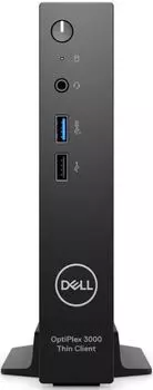 Компьютер Dell OptiPlex 3000 TC Celeron N5105/8GB/64GB SSD/noWiFi/noBT/no kbd/no mouse/Dell ThinOS/black