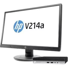 Компьютер HP Bundles 400 DM G5 DM G4930T/4GB/128GB SSD/DOS + 1 HP VGA Port 1 HP DP Port Only/монитор V214.7i в комплекте