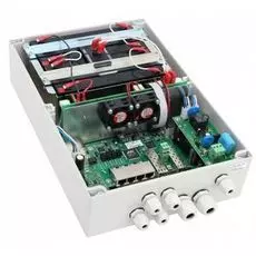 Коммутатор управляемый TFortis PSW-2G 4F UPS гигабитный уличный для подключения 4 камер с системой бесперебойного, в комплекте 4 батареи по 12В, 2.2А*