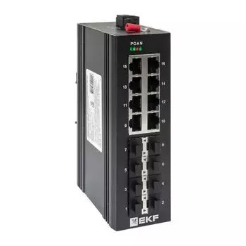 Коммутатор промышленный неуправляемый EKF TSX-U-8GX/SFP-8GT U-8GX/SFP-8GT 8 портов 1000Base-X SFP 8 портов 10/100/1000Base-T(X) RJ45 монтаж на DIN-рей