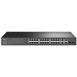 Коммутатор TP-LINK TL-SL2428P JetStream Smart коммутатор уровня 2 с 24 портами 10/100 Мбит/с, 4 гигабитными портами и 24 портами PoE+, бюджет PoE: до