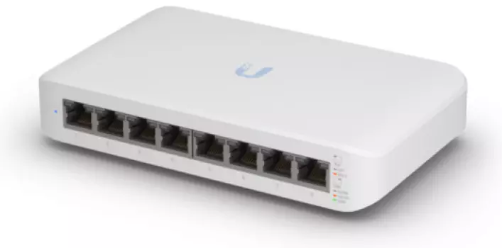 Коммутатор Ubiquiti USW-Lite-8-PoE UniFi Switch Lite 8 PoE, 8*1G RJ45, раздача 52Вт