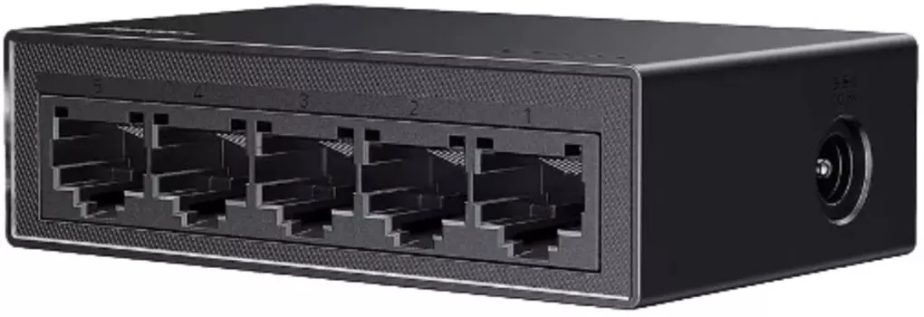 Коммутатор UGREEN CM833 35492EU 5-Port Gigabit Ethernet Switch PC+ABS Housing EU. цвет: серый
